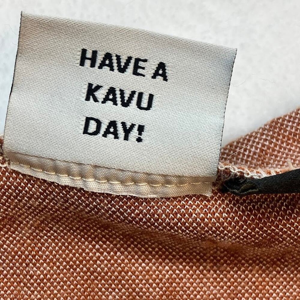 KAVU Fair Isle Sweater Mini Dress Brown/Tan Size XXS Side Button Accents - Picture 9 of 13